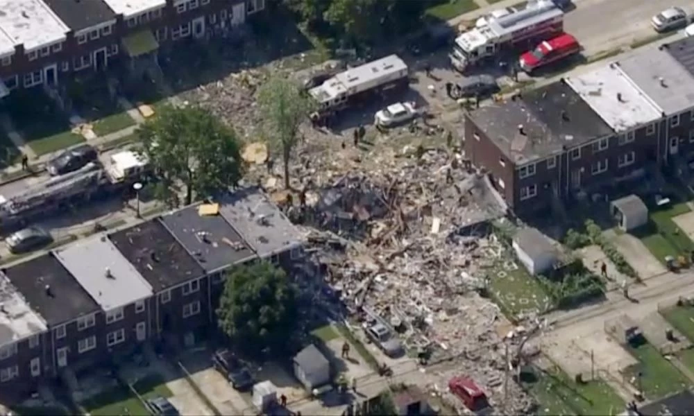 Μεγάλη έκρηξη στη Βαλτιμορη με εγκλωβισμένους και έναν νεκρό